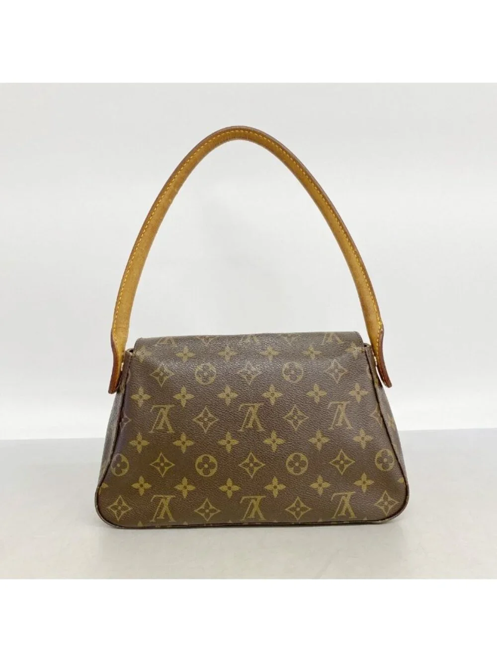 Louis Vuitton Shoulder Bag Monogram Mini Looping Brown